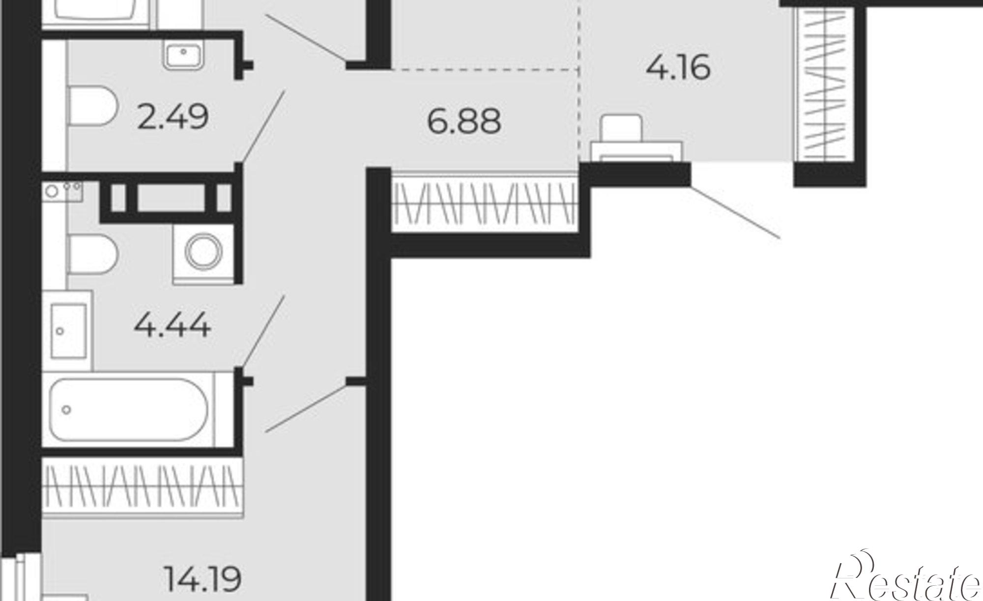Купить квартиру за 8 417 560 рублей на ул Камчатская, 142