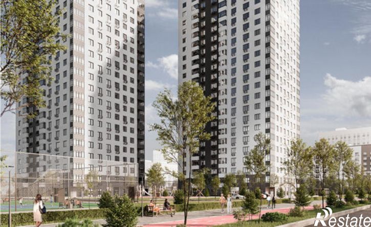 1-комн квартира в новом доме улица Республики, 204к17