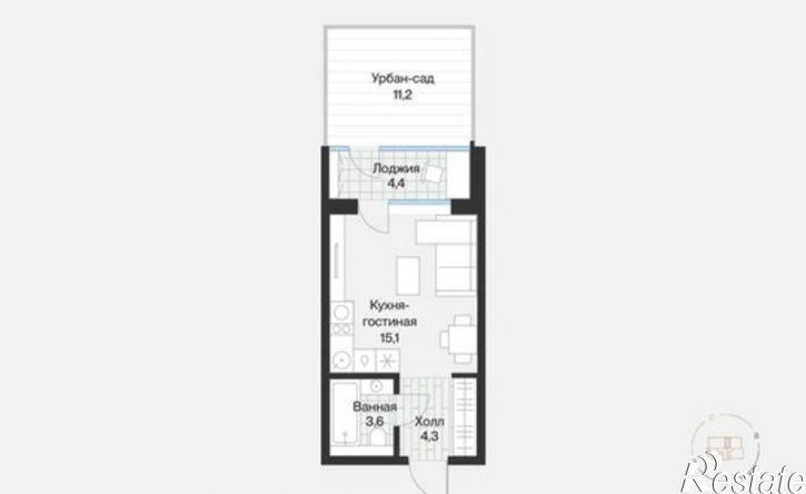 1-комн квартира улица Игоря Комиссарова, 5,  д. 5