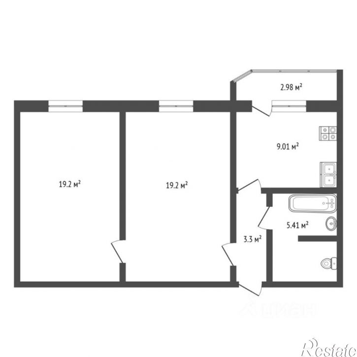 2-комн квартира улица Созидателей, 9,  д. 9