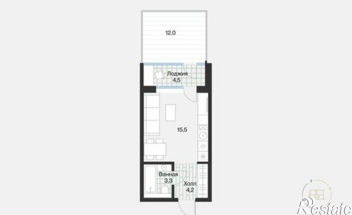 1-комн квартира Тюмень, Ямская улица, 159