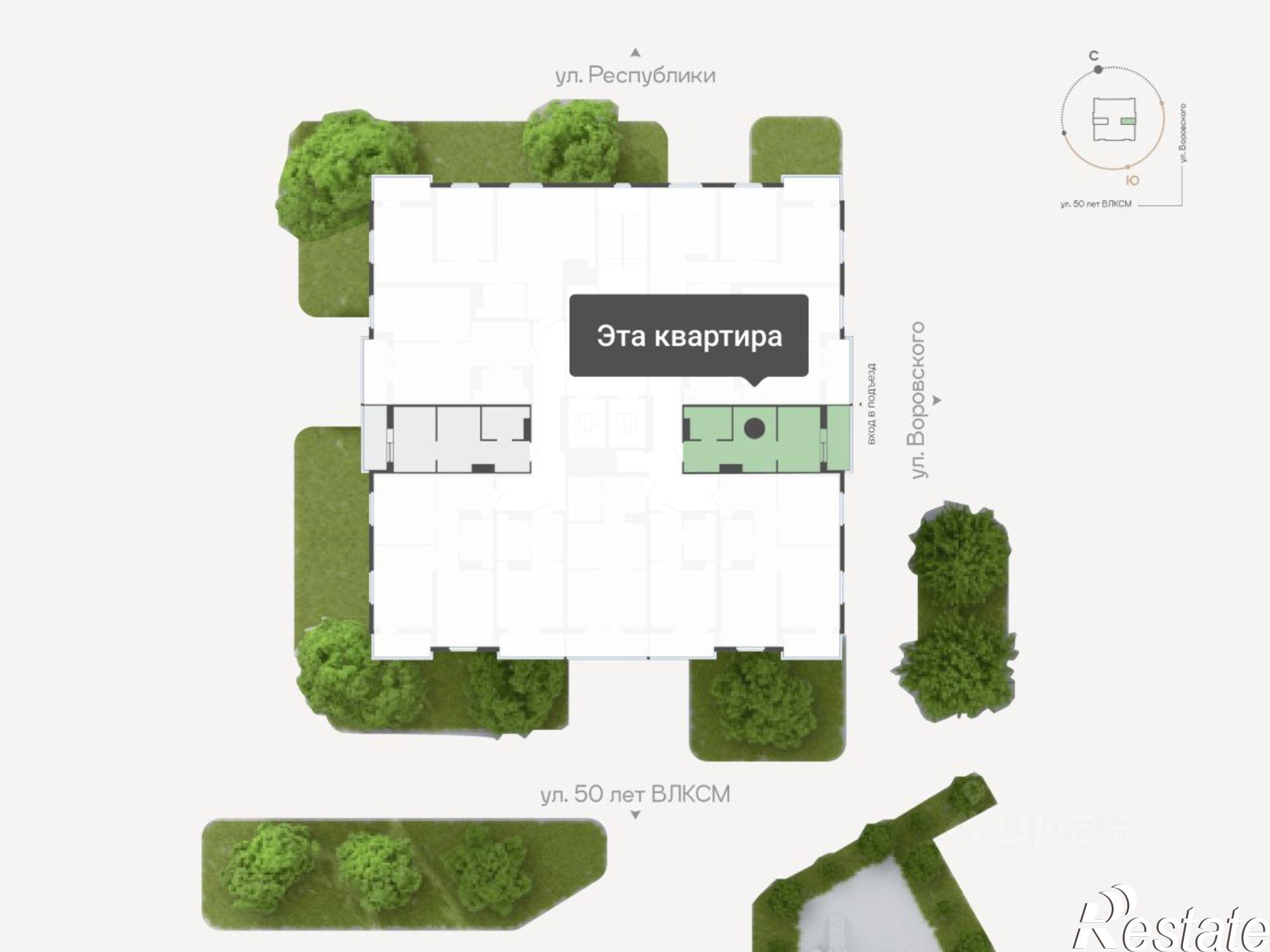 Купить квартиру за 4 950 000 рублей на улица Республики, 204 к10