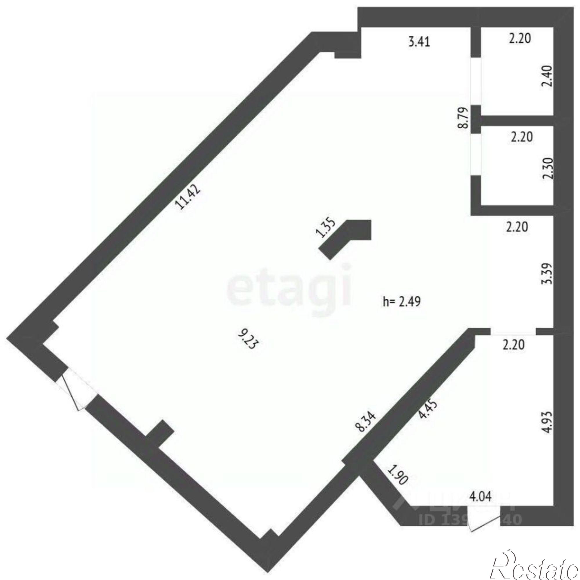 Купить торговое помещение за 13 700 100 рублей на Заречный проезд, 6 2