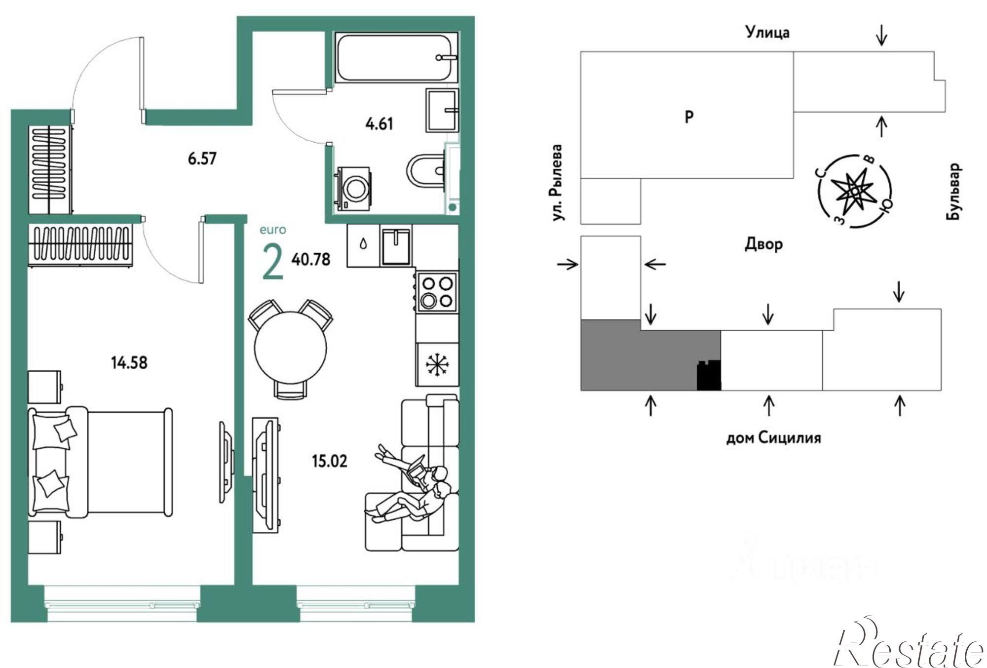 Купить квартиру за 7 133 330 рублей на Ярославская улица, 63А