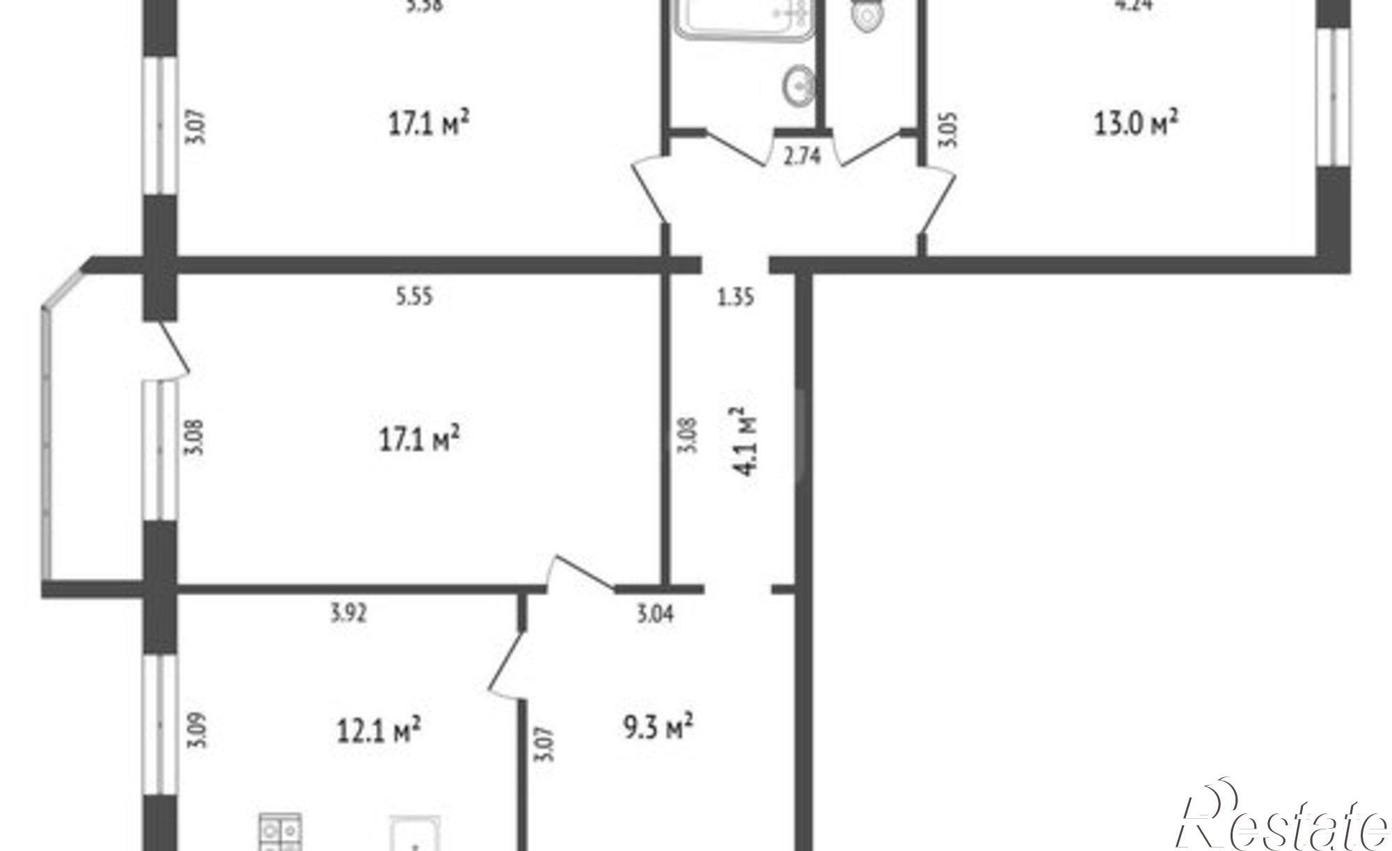 Купить квартиру за 6 500 000 рублей на ул Пролетарская, 102