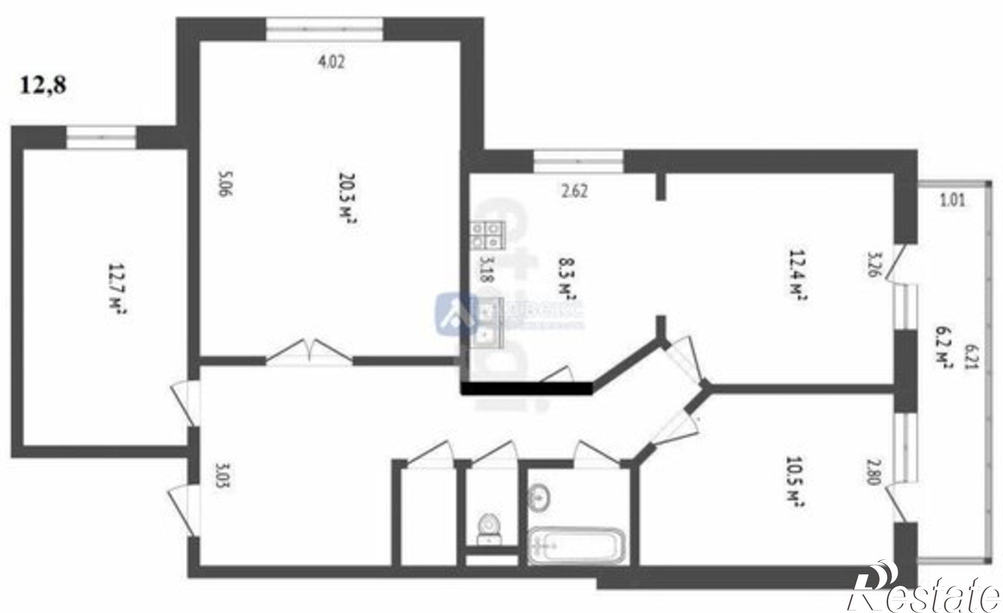 Купить квартиру за 8 300 000 рублей на Широтная улица, 19А