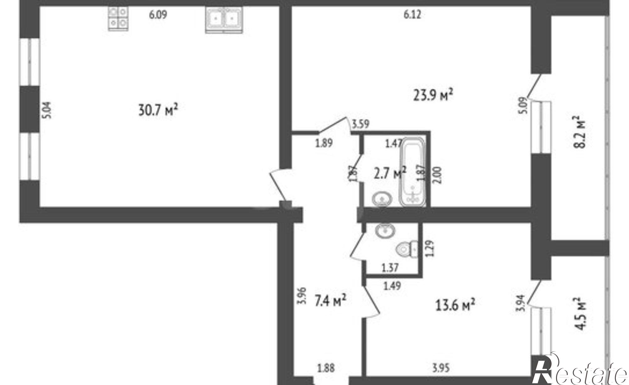Купить квартиру за 8 700 000 рублей на Солнечный проезд, 7