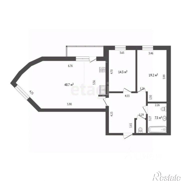 2-комн квартира ул Коммунаров, 35,  д. 35