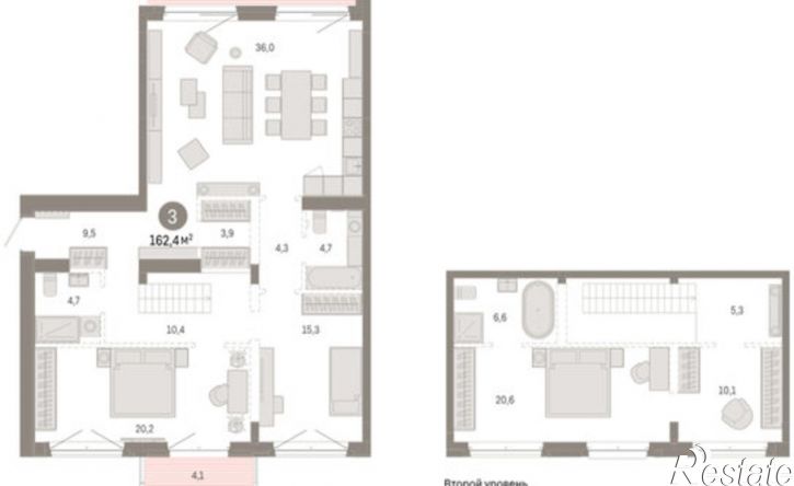 3-комн квартира в новом доме Минская улица, 92 к2,  д. 92 к2