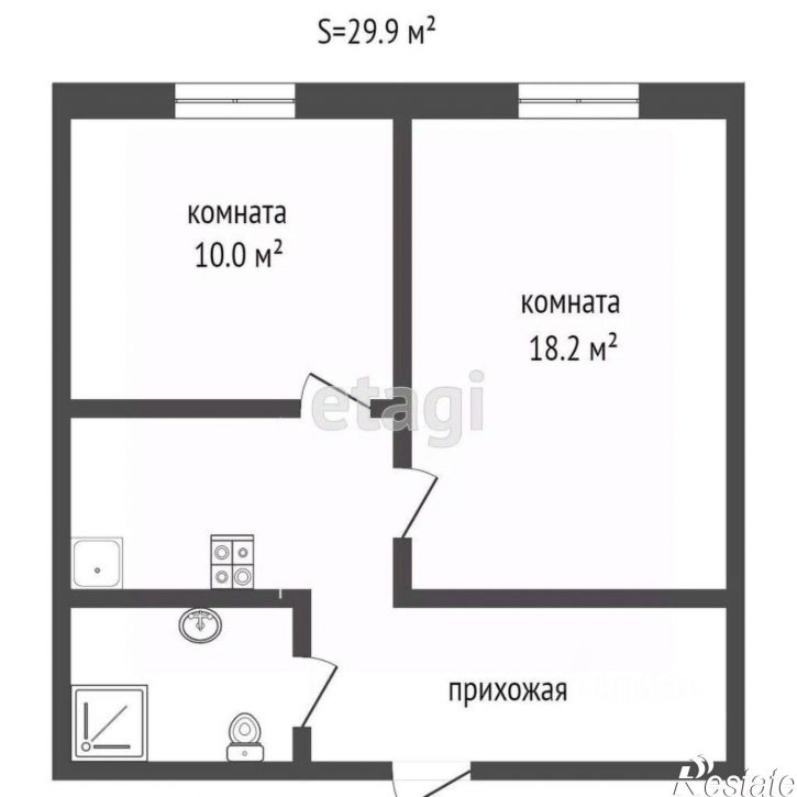 2-комн квартира ул Республики, 220,  д. 220