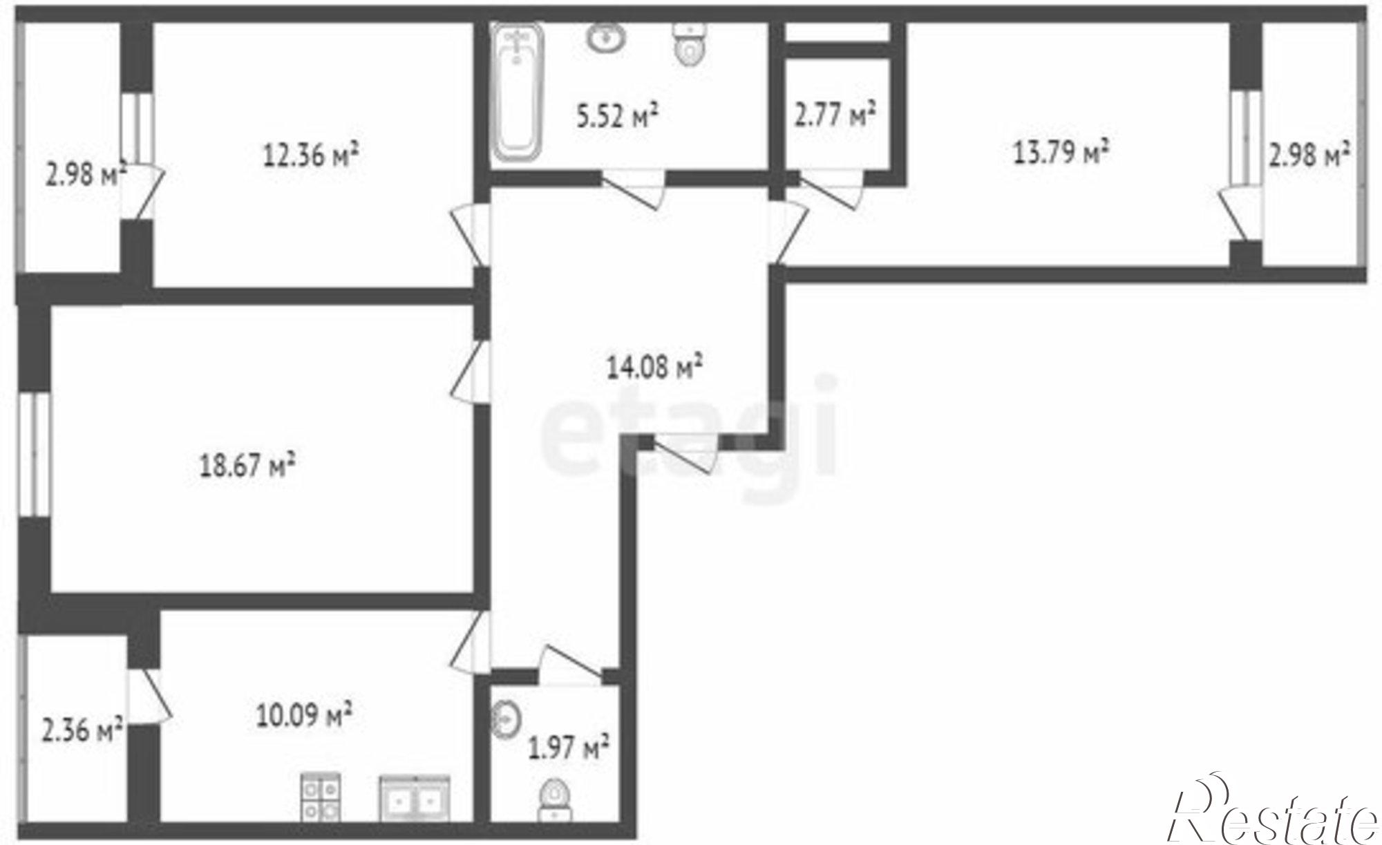Купить квартиру за 12 700 000 рублей на улица 50 лет Октября, 57А