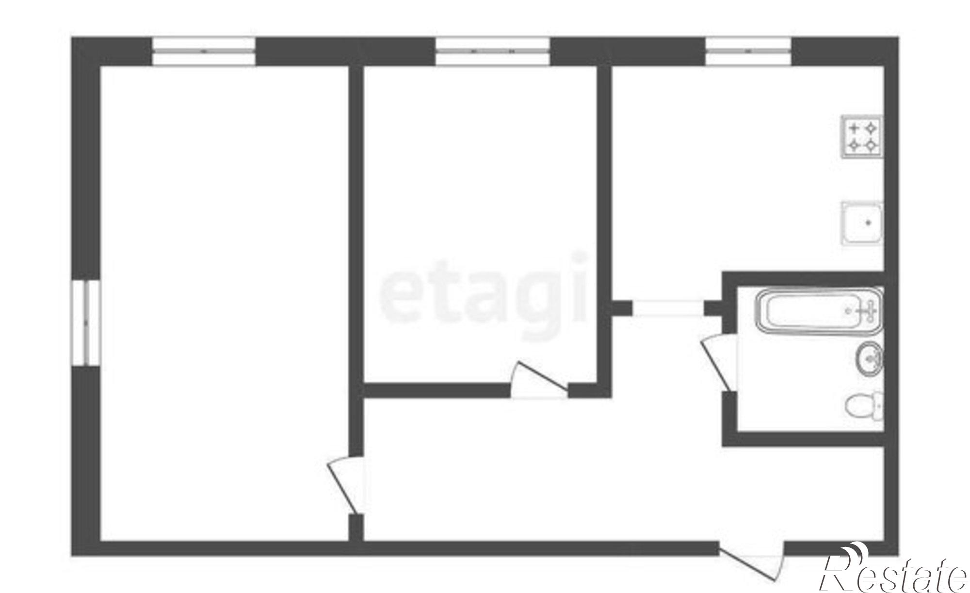 Купить квартиру за 3 200 000 рублей на ул Республики, 198