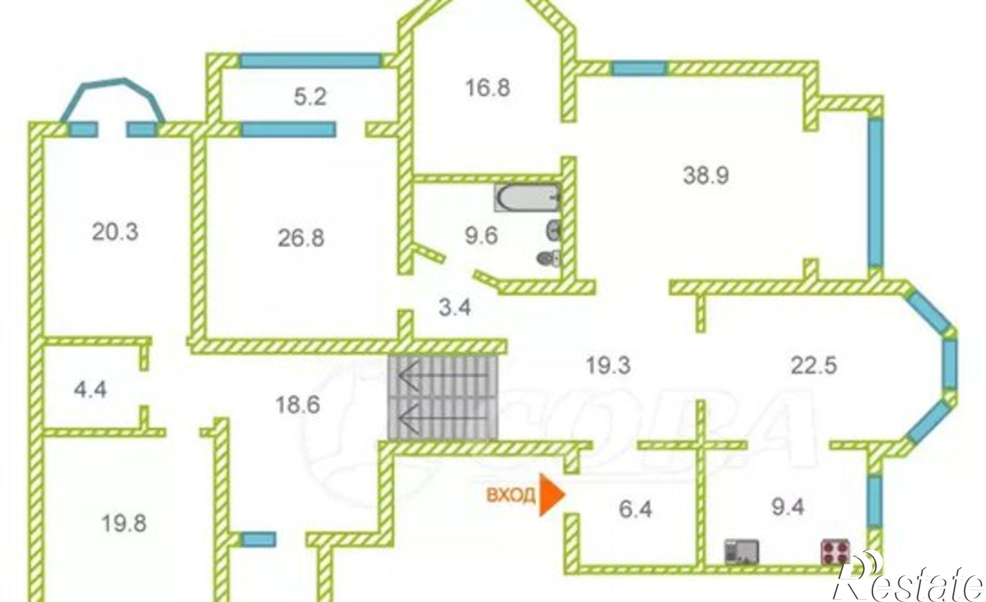 Купить квартиру за 17 900 000 рублей на ул Севастопольская, 10 1