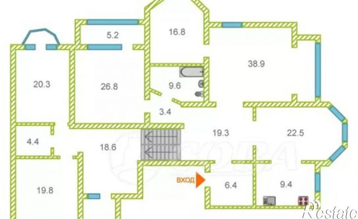 5-комн квартира ул Севастопольская, 10 1,  д. 10 1,  к. 1