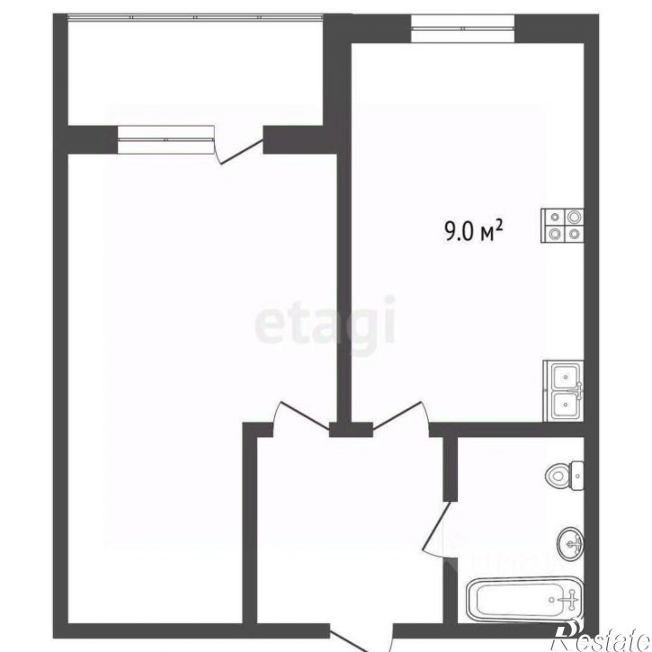 1-комн квартира ул Харьковская, 85а,  д. 85а