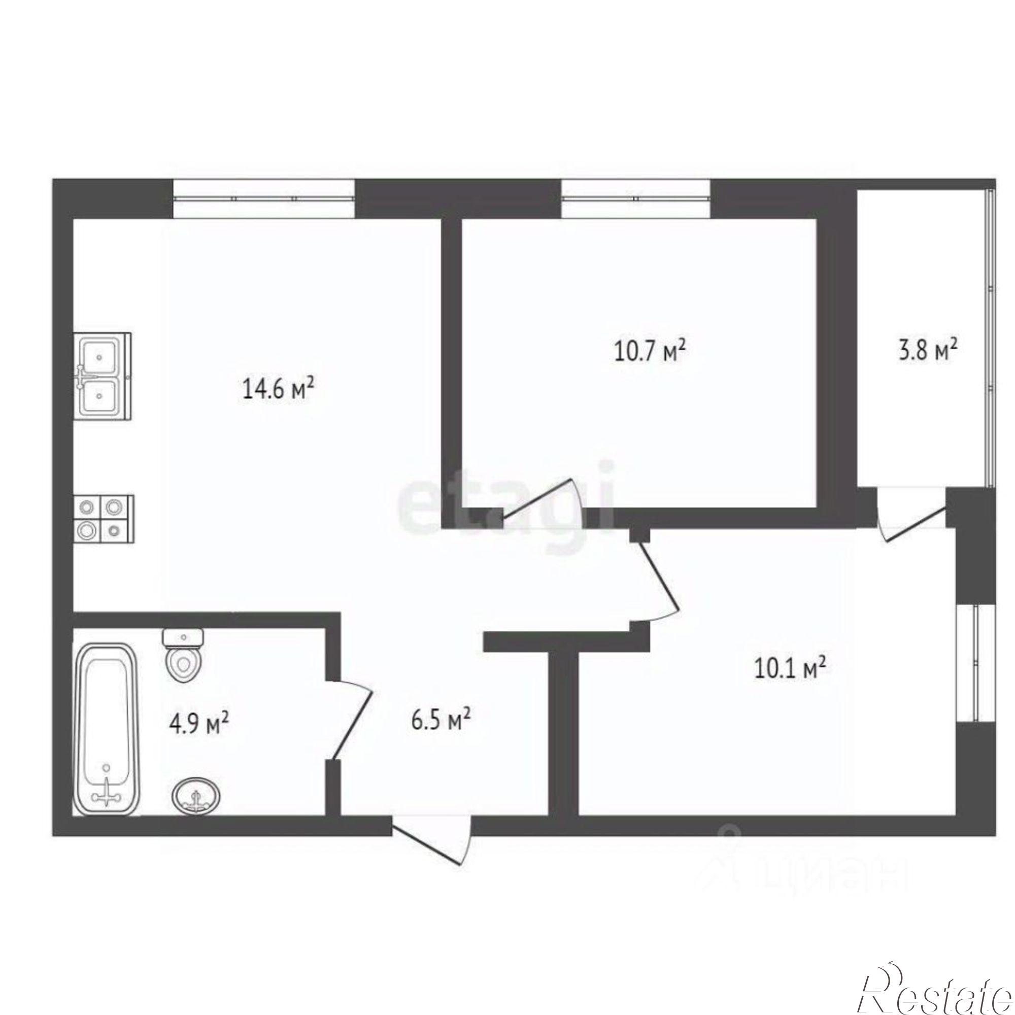 Сдать квартиру за 15 000 рублей на Новгородская улица, 9Б