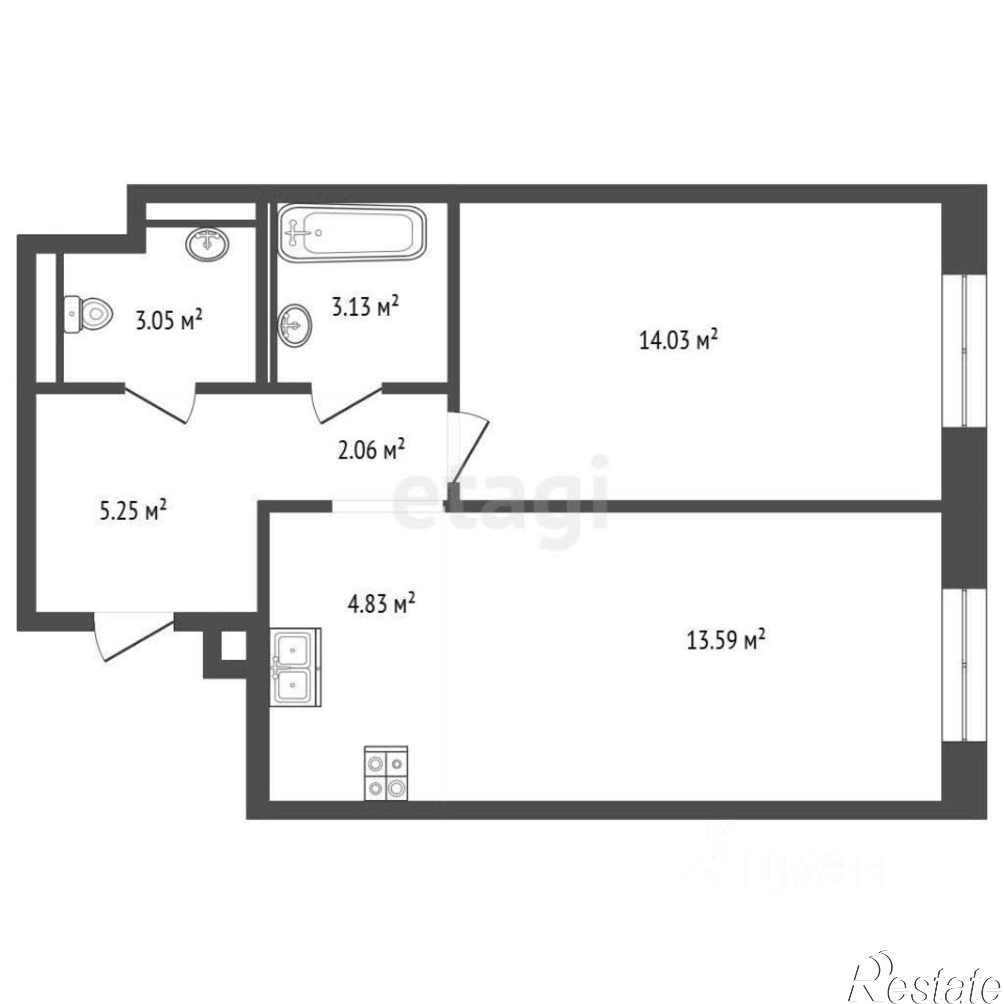 Купить квартиру за 6 200 000 рублей на ул Юрия Рогачева, 9 2