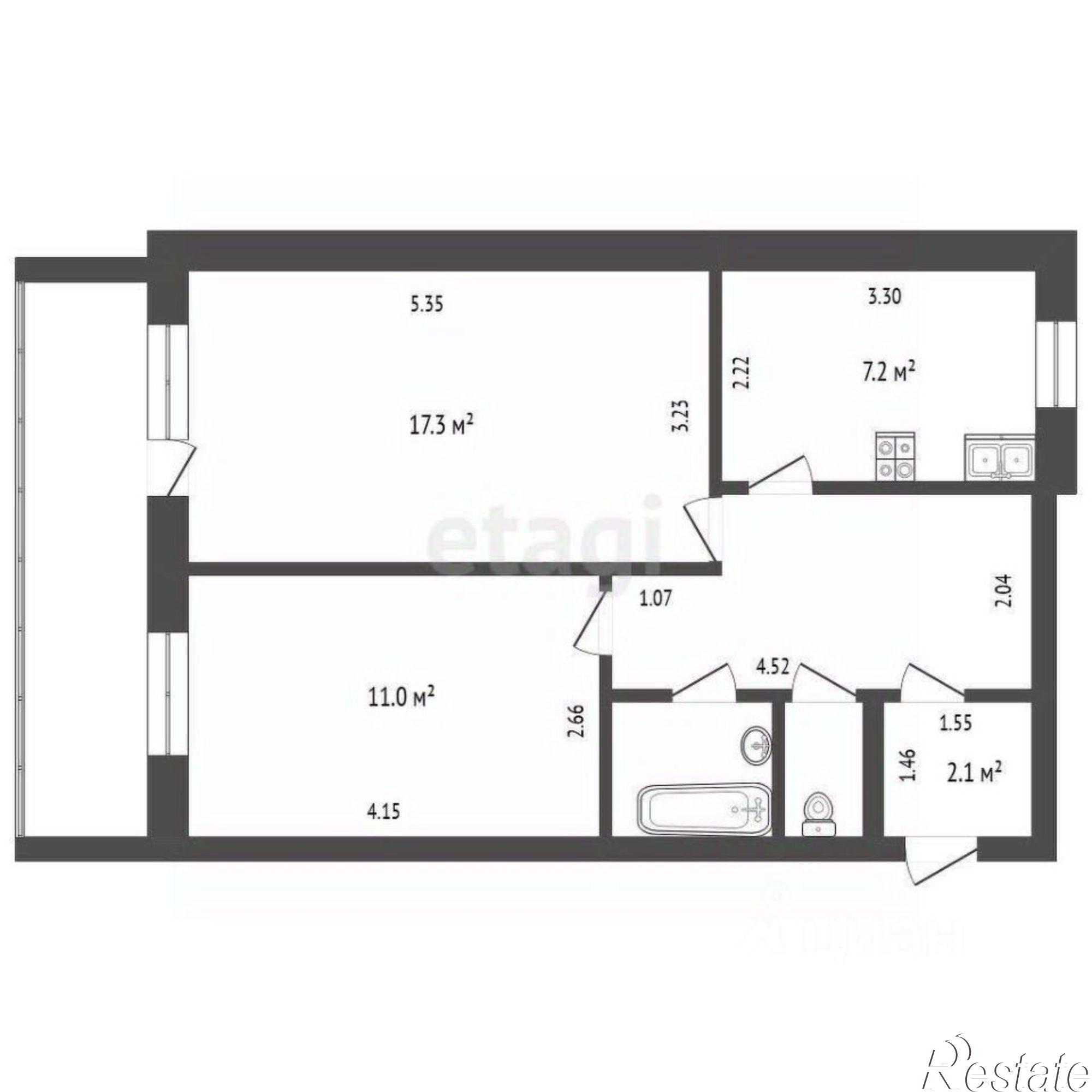 Купить квартиру за 5 100 000 рублей на Полевая улица, 27