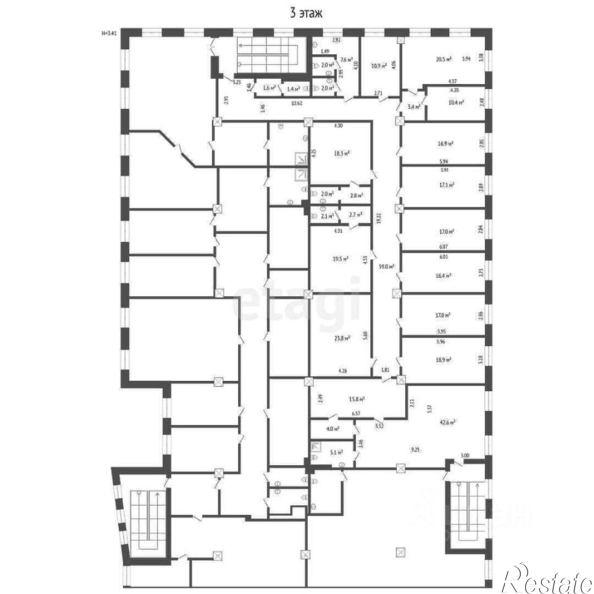 Купить офис, помещение под офис за 41 906 900 рублей на ул Комсомольская, 57