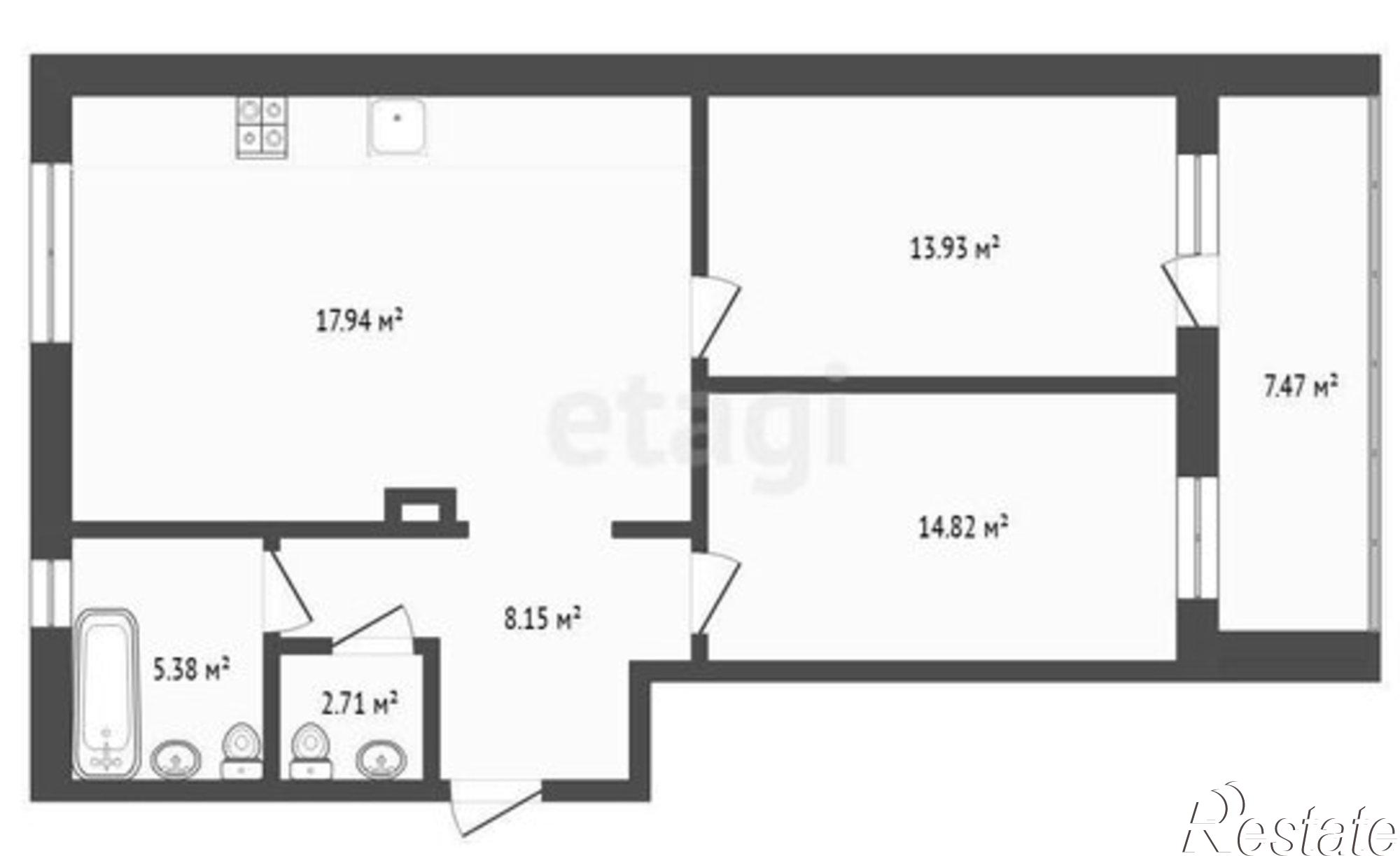 Купить квартиру за 14 500 000 рублей на ул Газовиков, 79