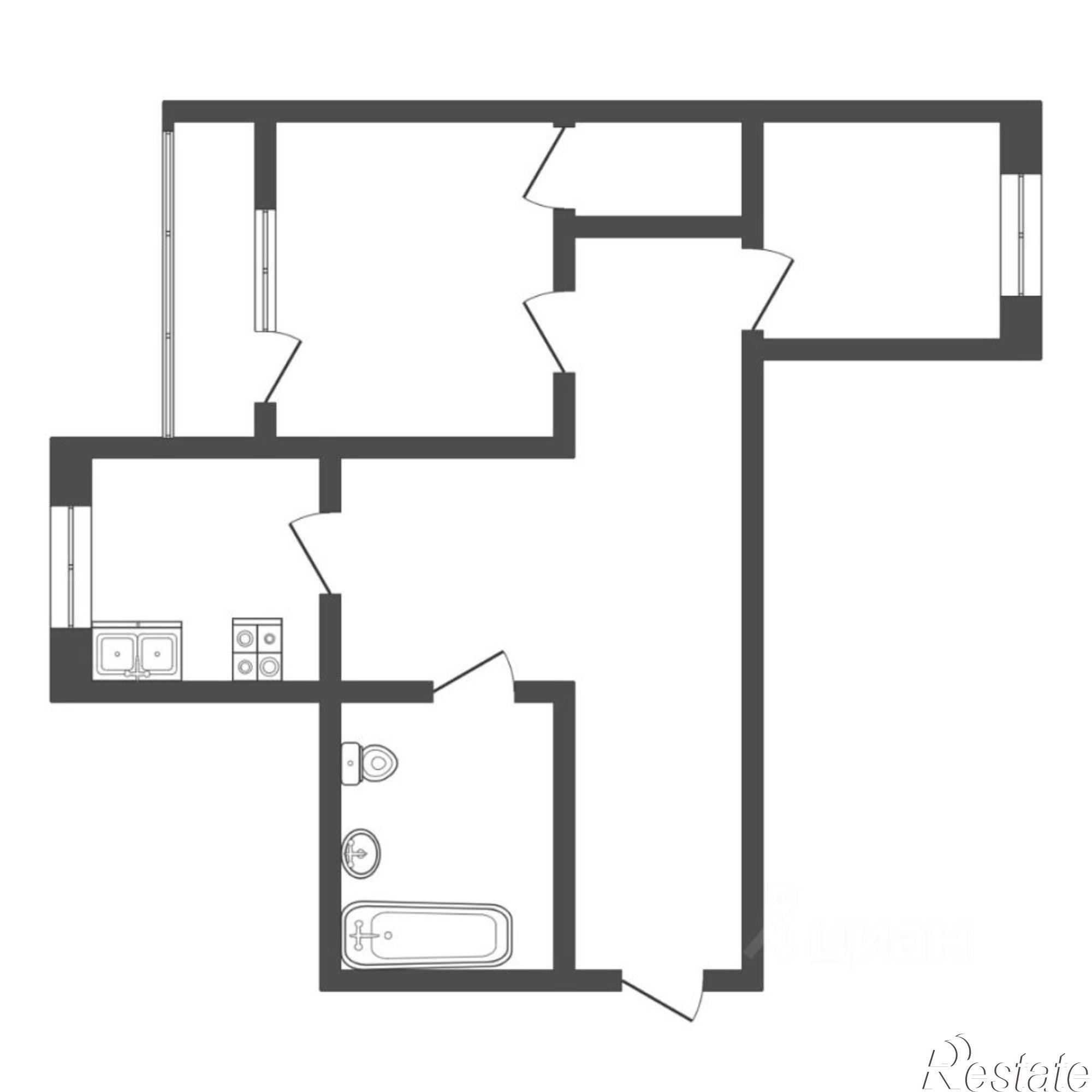 Купить квартиру за 4 750 000 рублей на ул Комбинатская, 38