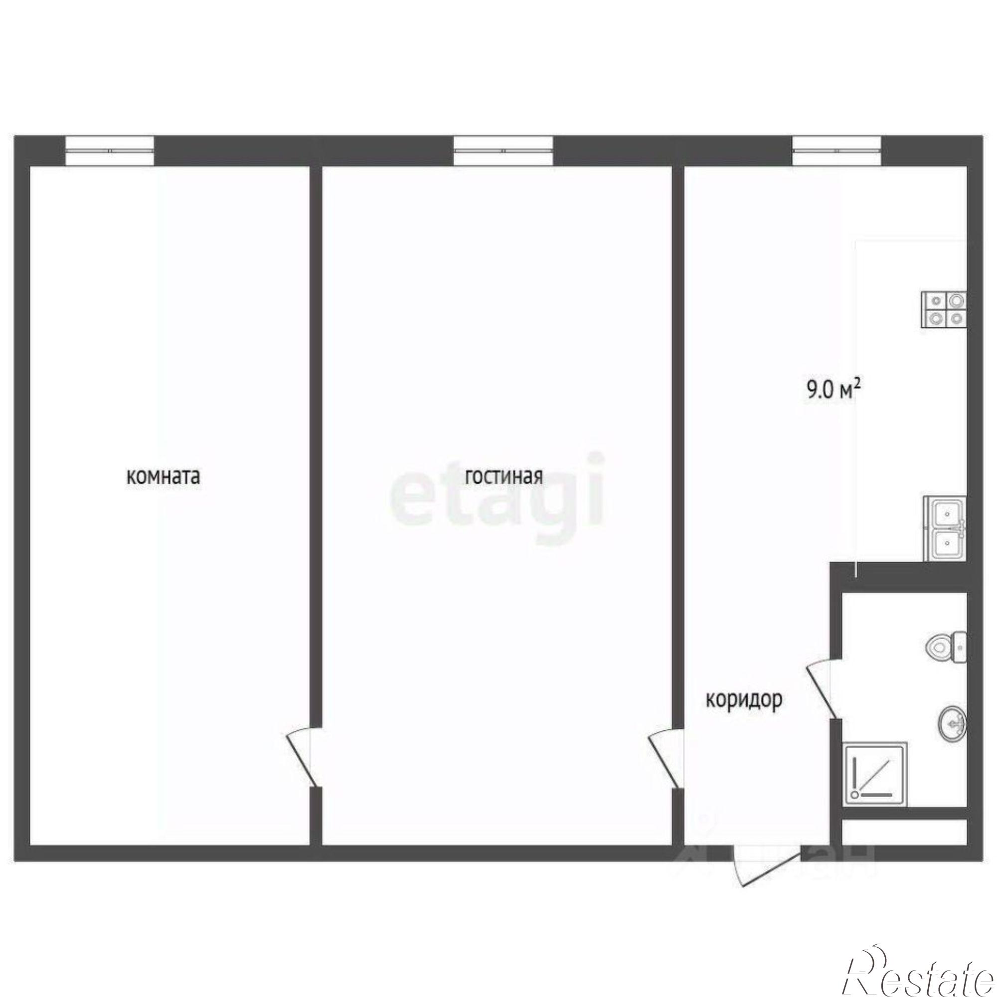 Купить квартиру за 3 600 000 рублей на улица 50 лет Октября, 62А