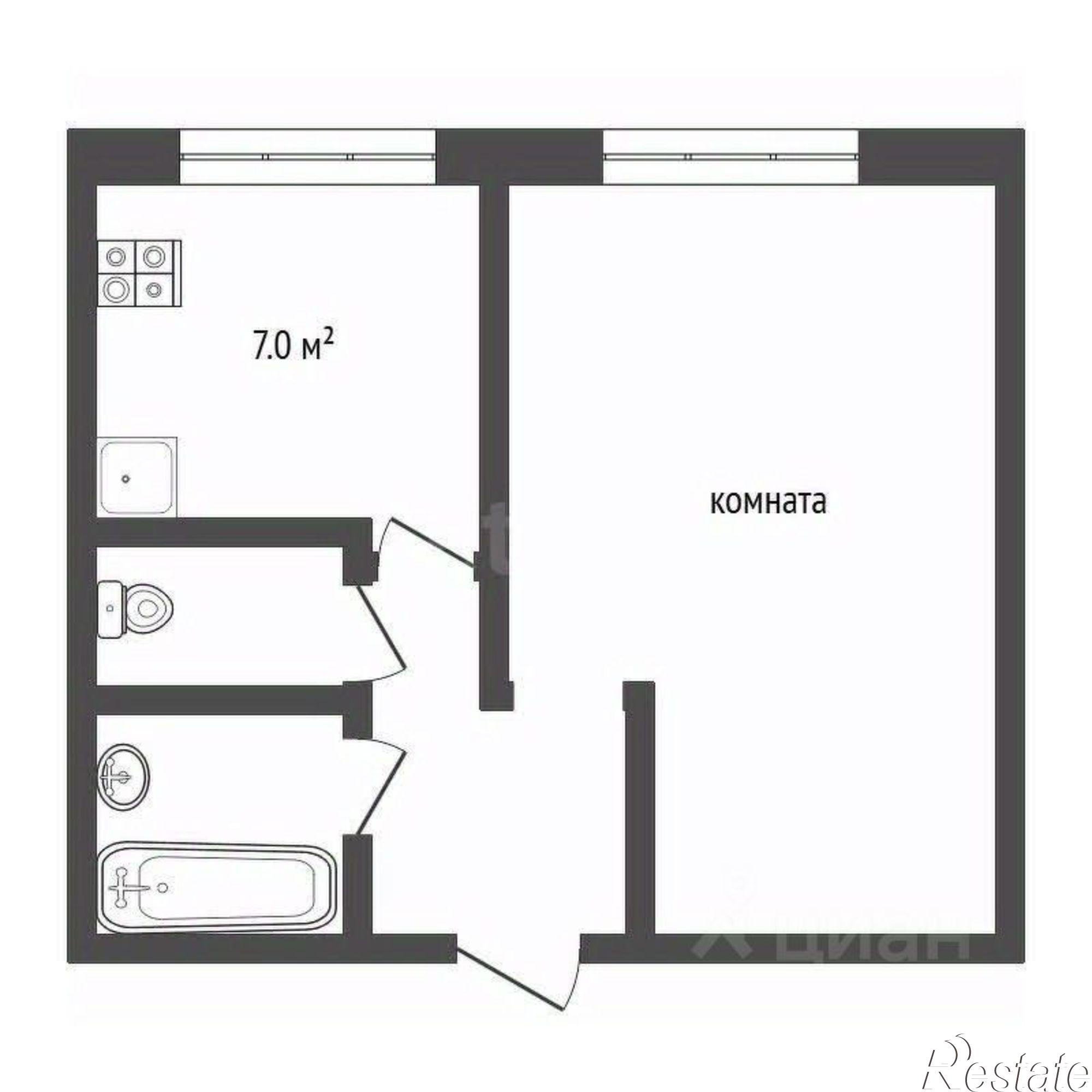 Купить квартиру за 2 900 000 рублей на улица Самарцева, 19В