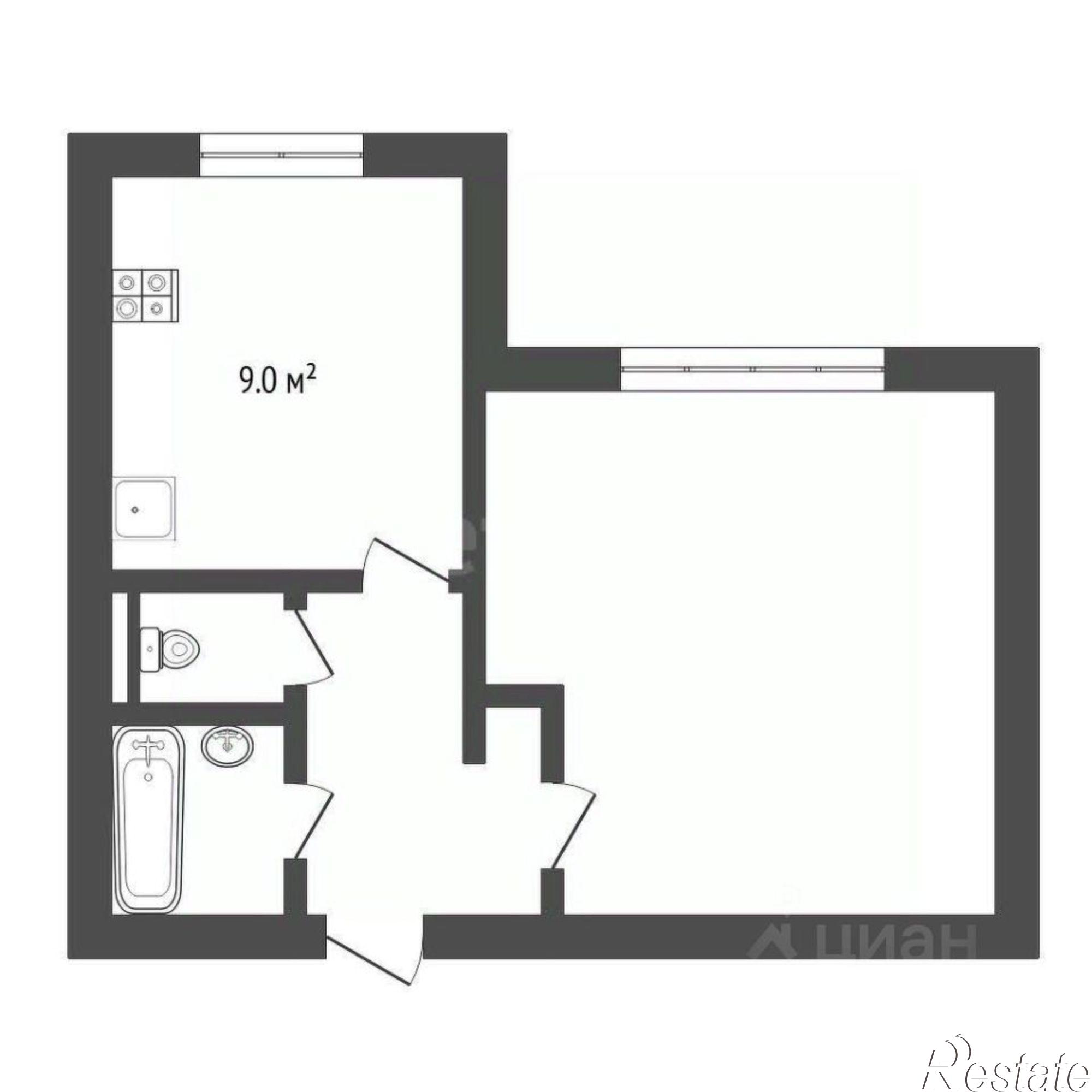 Купить квартиру за 3 800 000 рублей на Флотская улица, 57
