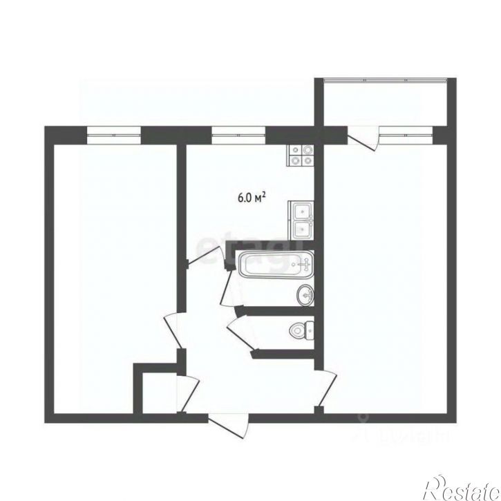 2-комн квартира Волгоградская улица, 113,  д. 113