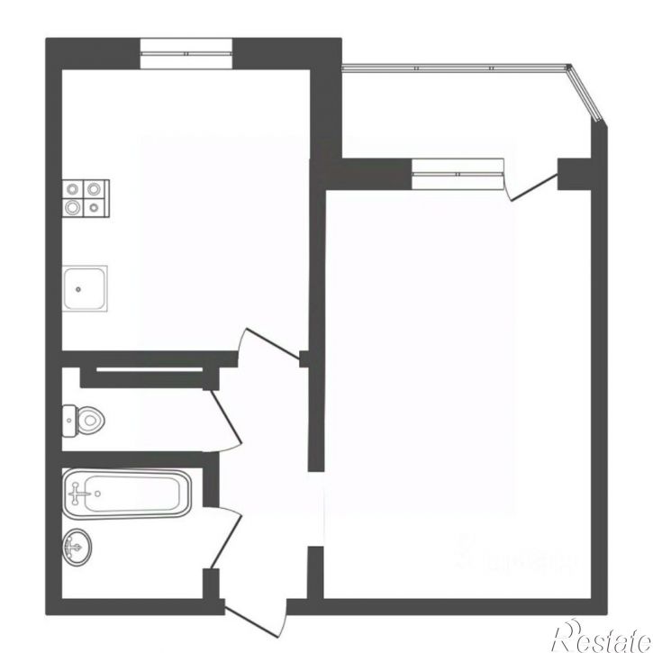 1-комн квартира ул Кремлевская, 112 3,  д. 112 3,  к. 3