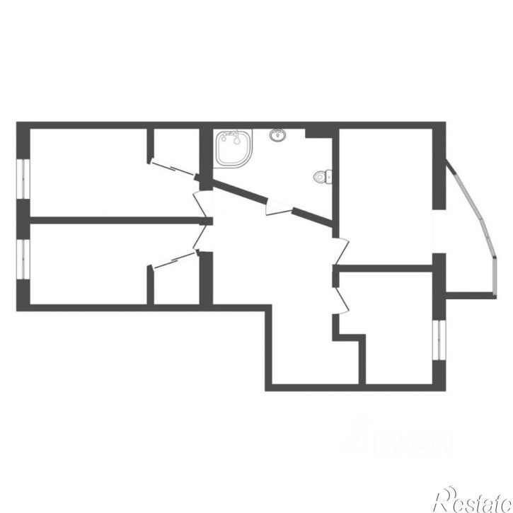 5-комн квартира ул Степана Халтурина, 8,  д. 8