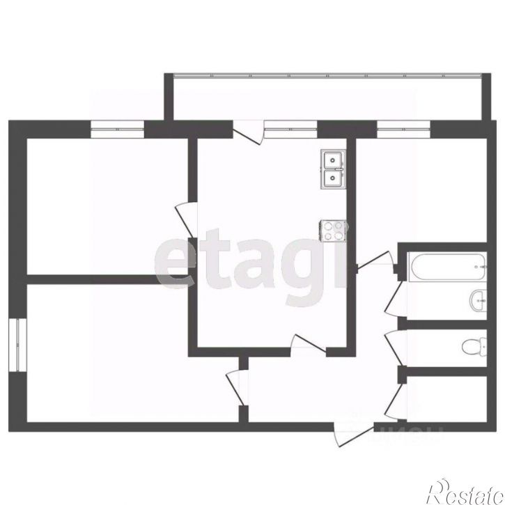 3-комн квартира Харьковская улица, 54А,  д. 54А