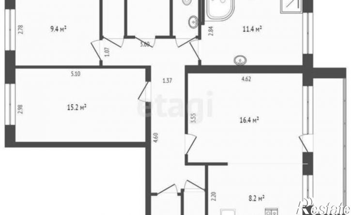 2-комн квартира ул Салтыкова-Щедрина, 59 1,  д. 59 1,  к. 1