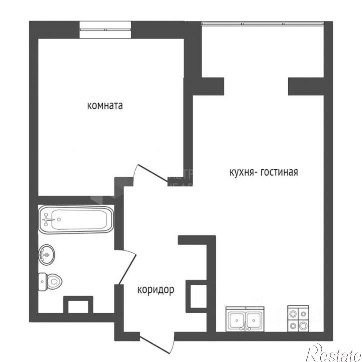 1-комн квартира Московский тракт, 16А,  д. 16А