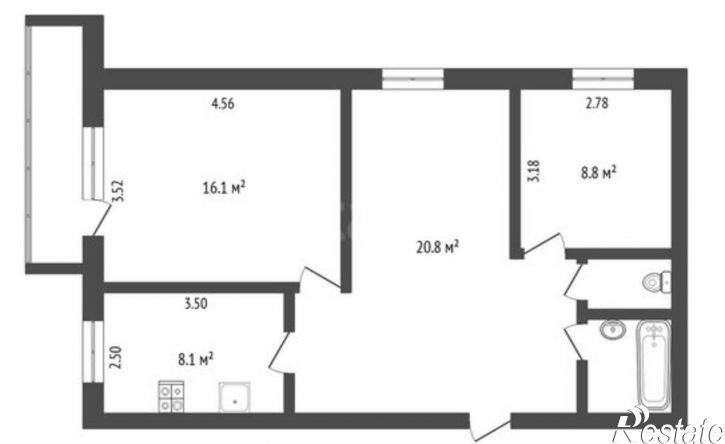 3-комн квартира ул Московский тракт, 117А/1,  д. 117А/1