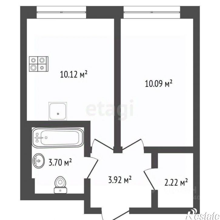1-комн квартира улица Юрия Рогачёва, 11 к2,  д. 11 к2