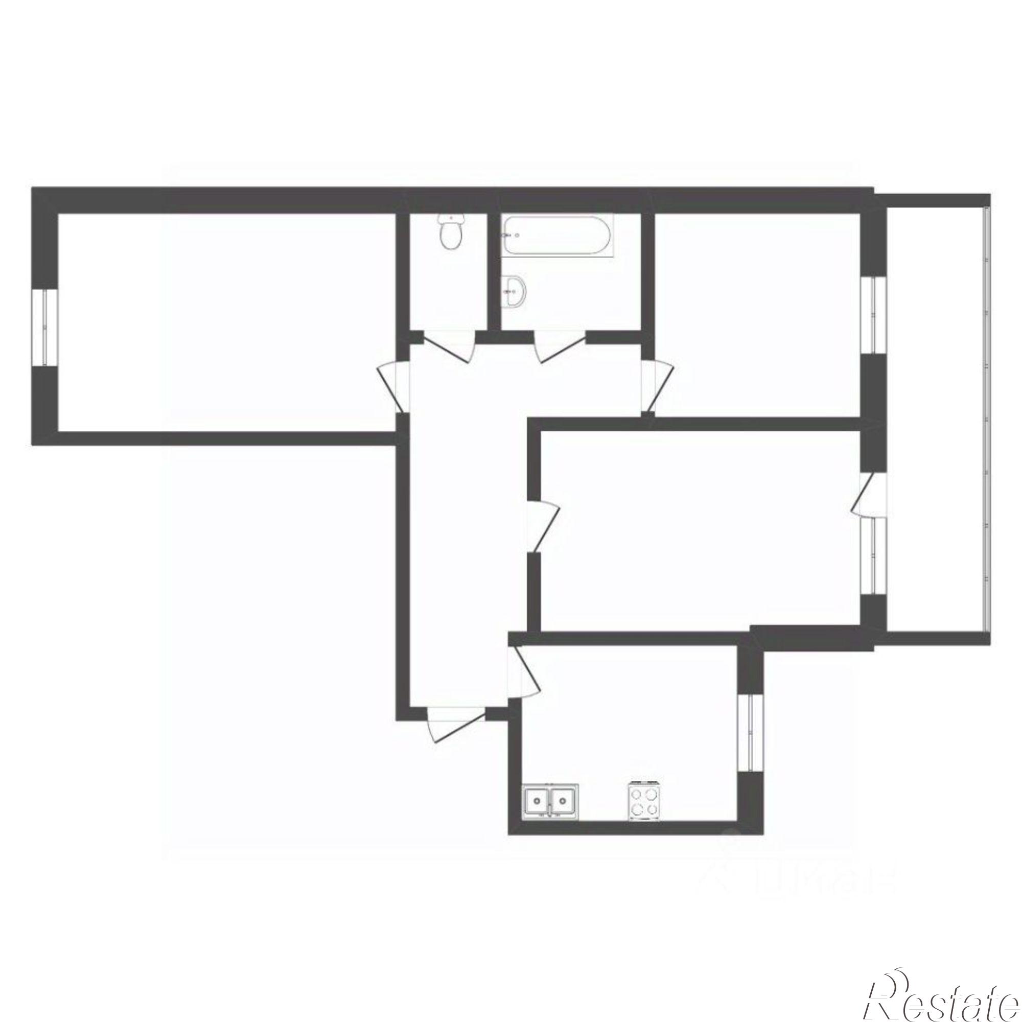 Купить квартиру за 5 500 000 рублей на улица Мельникайте, 48А