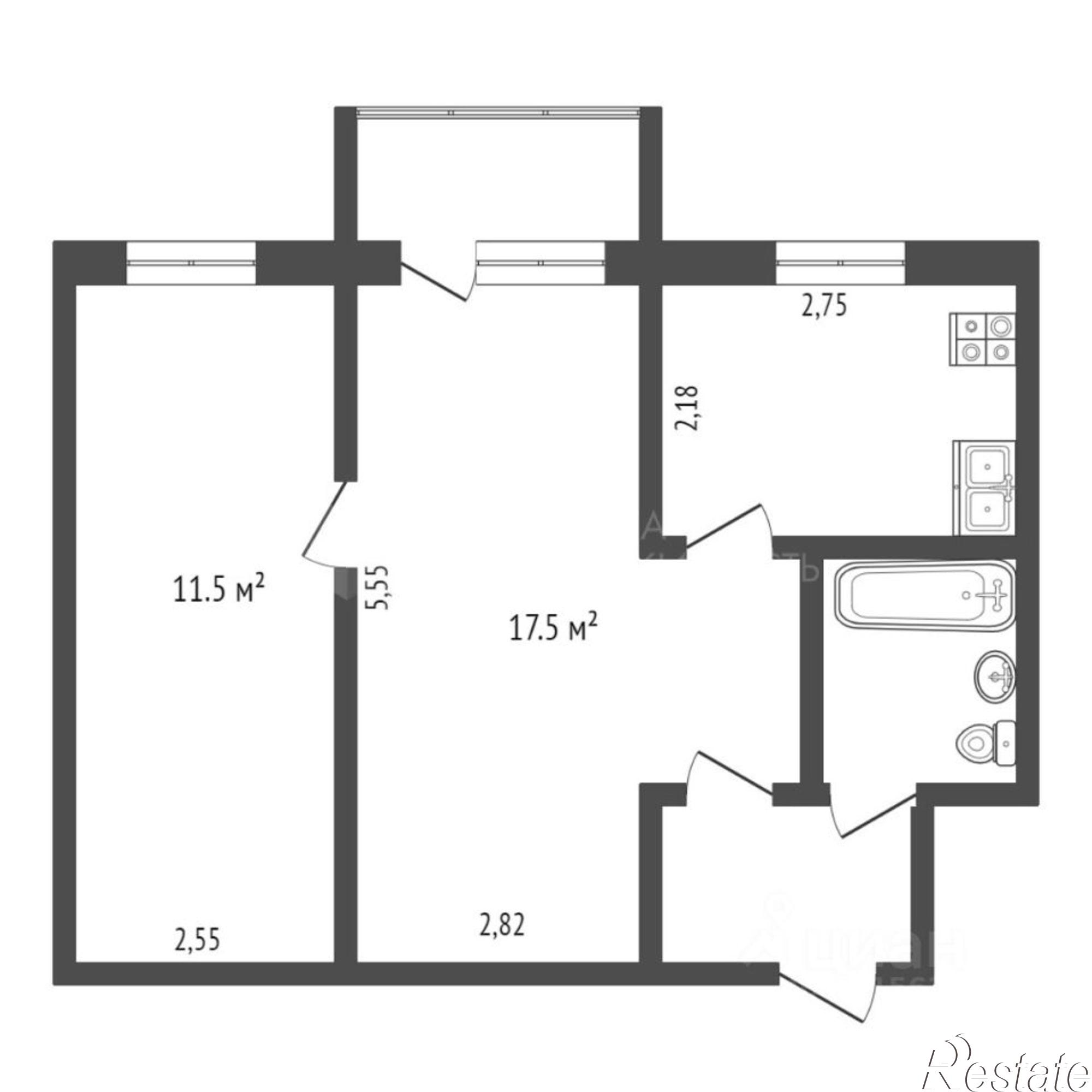 Купить квартиру за 3 800 000 рублей на ул Пермякова, 34