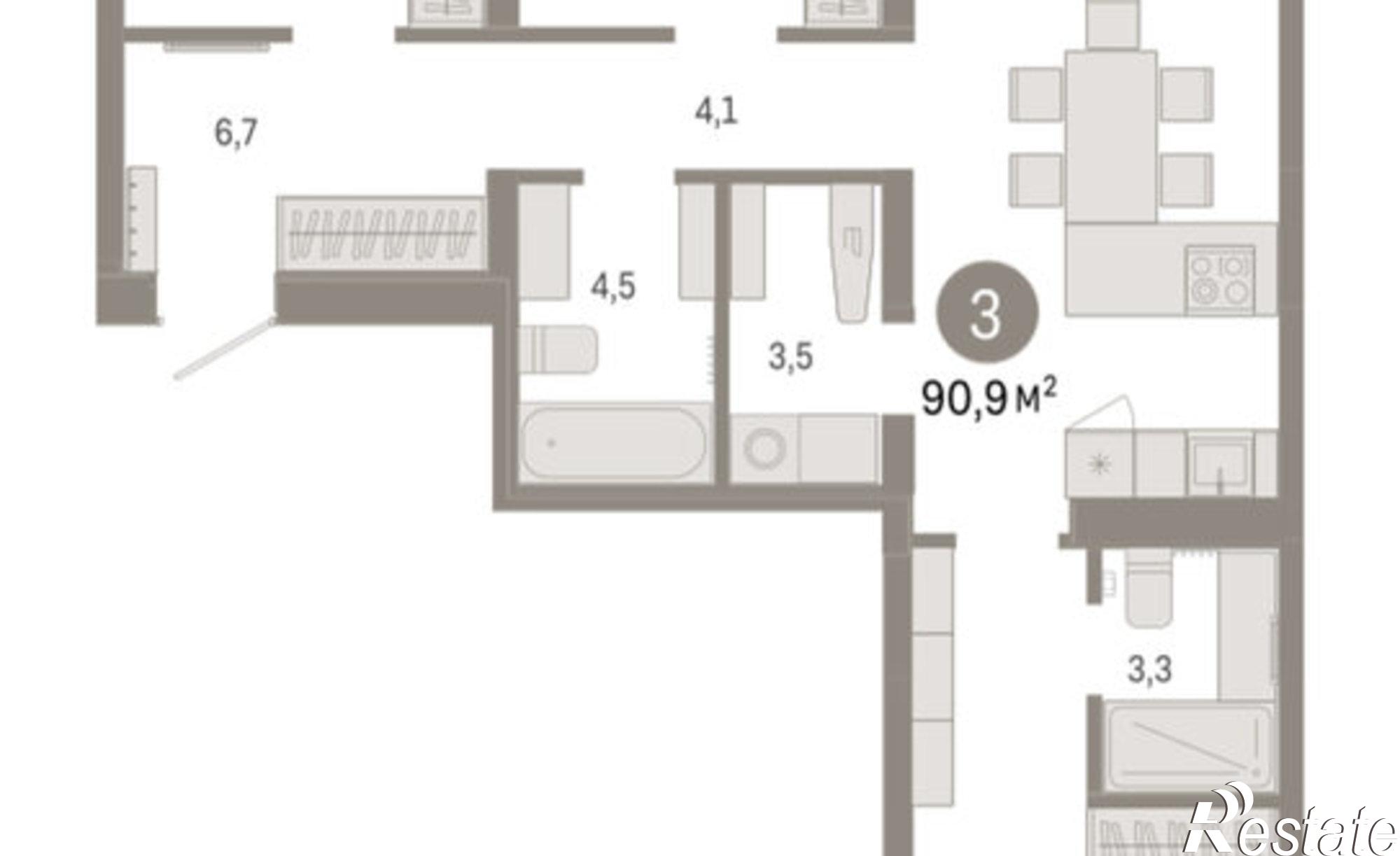Купить квартиру за 16 670 000 рублей на ул Минская, 69
