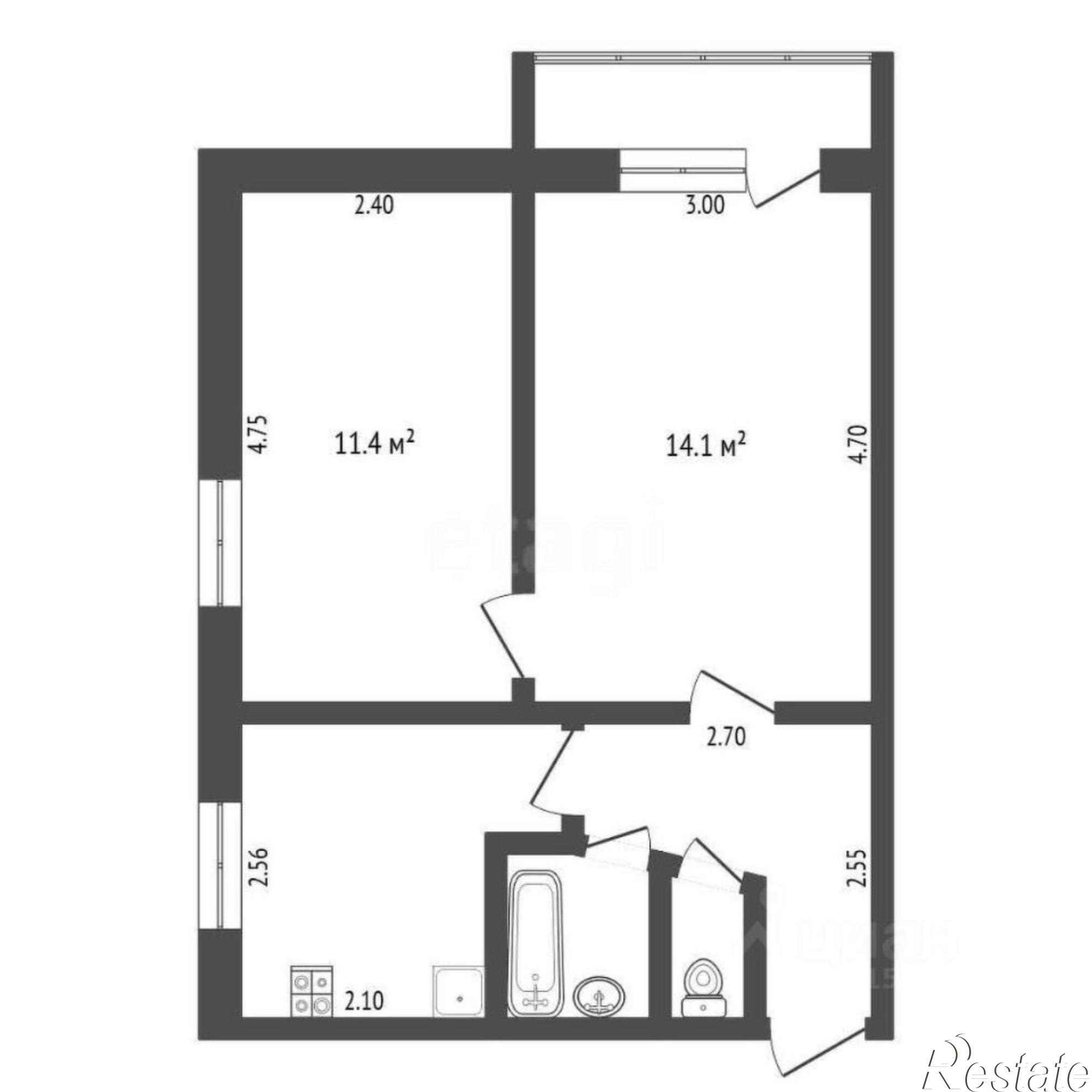 Купить квартиру за 4 000 000 рублей на улица 50 лет Октября, 45