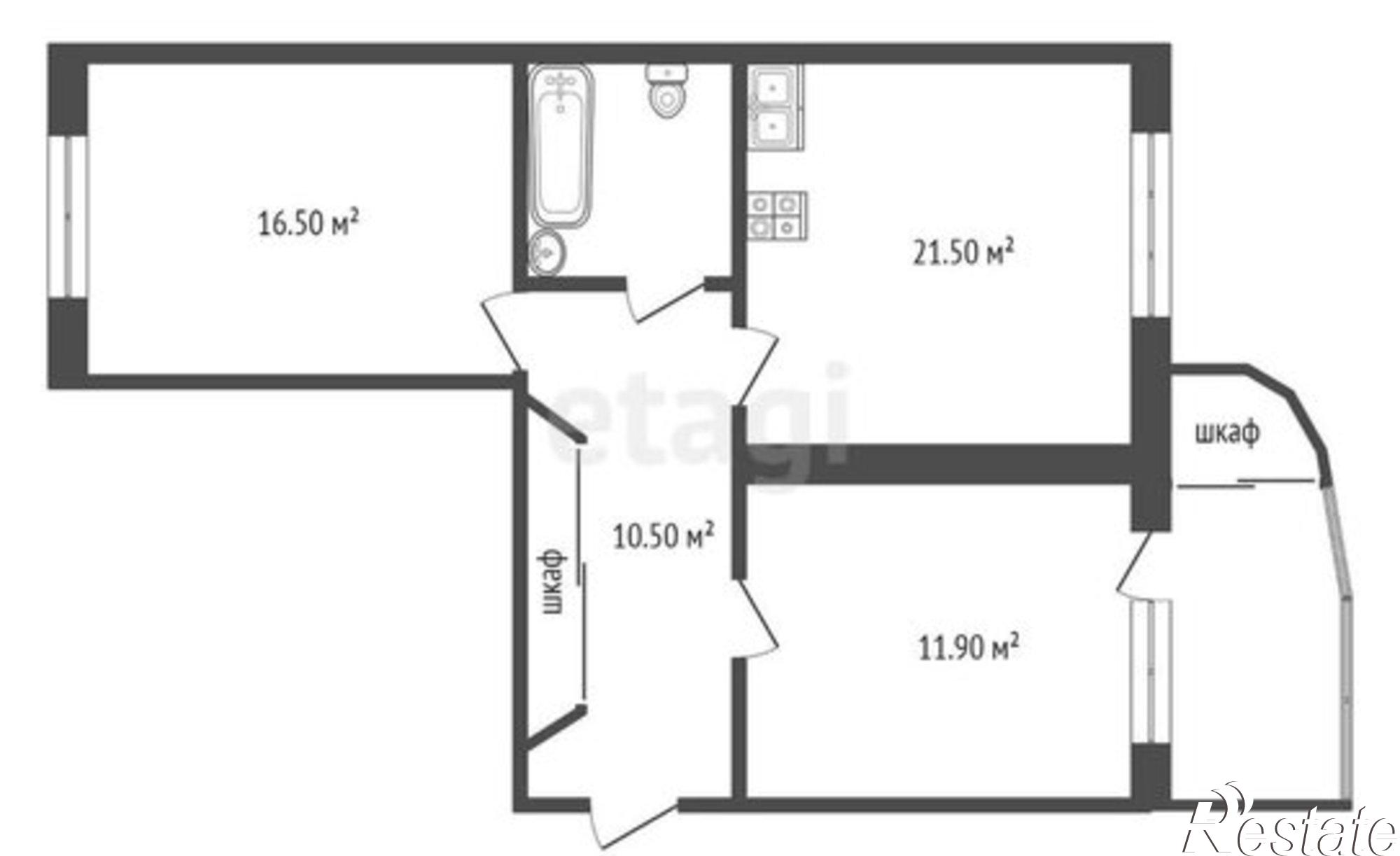 Купить квартиру за 8 500 000 рублей на улица Шишкова, 20