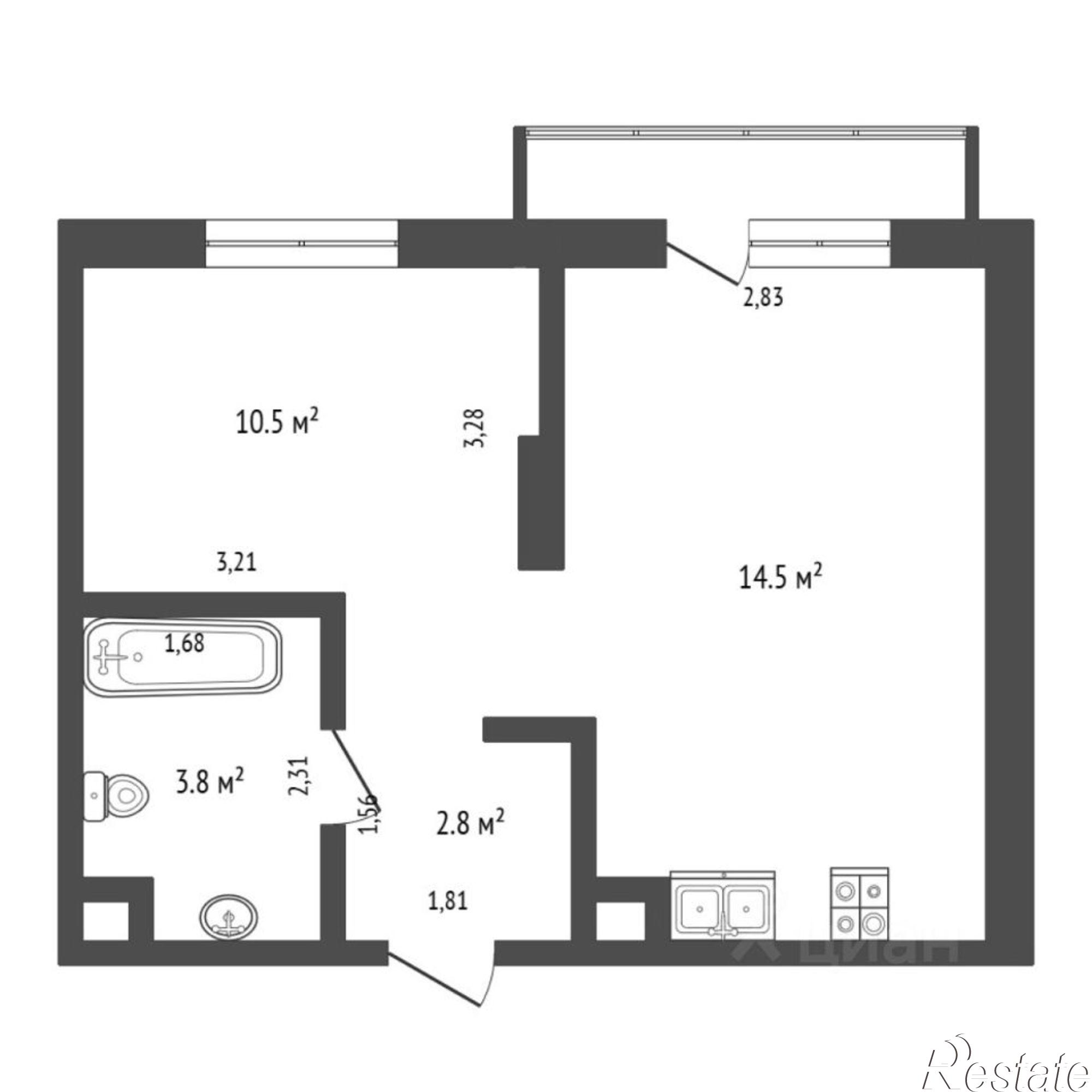 Купить квартиру за 6 300 000 рублей на ул Воронинская, 43
