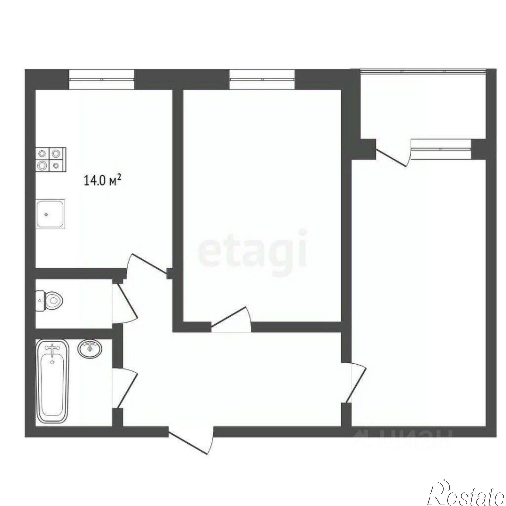 Купить квартиру за 5 490 000 рублей на ул Вересковая, 5