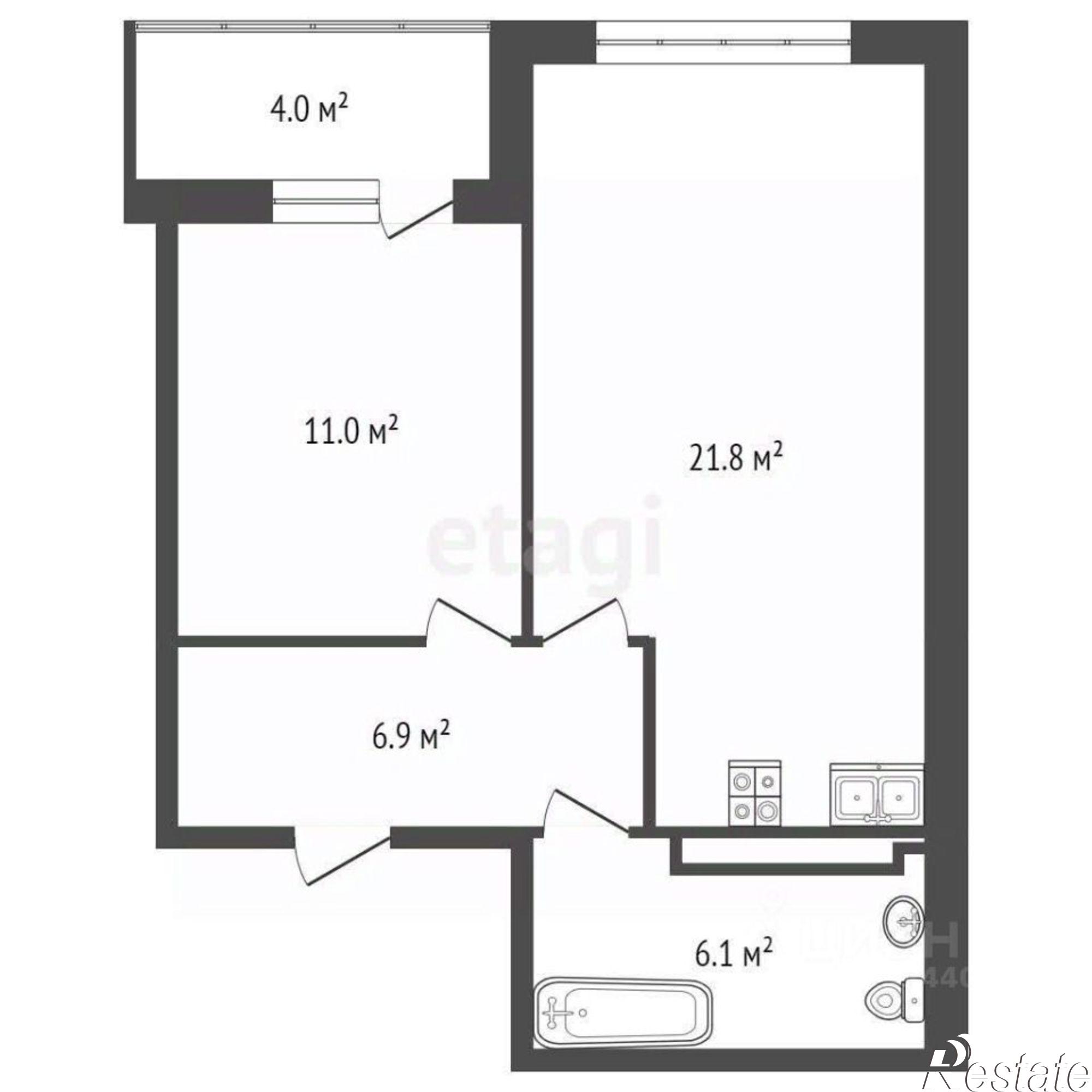 Купить квартиру за 7 500 000 рублей на улица Евгения Войнова, 8