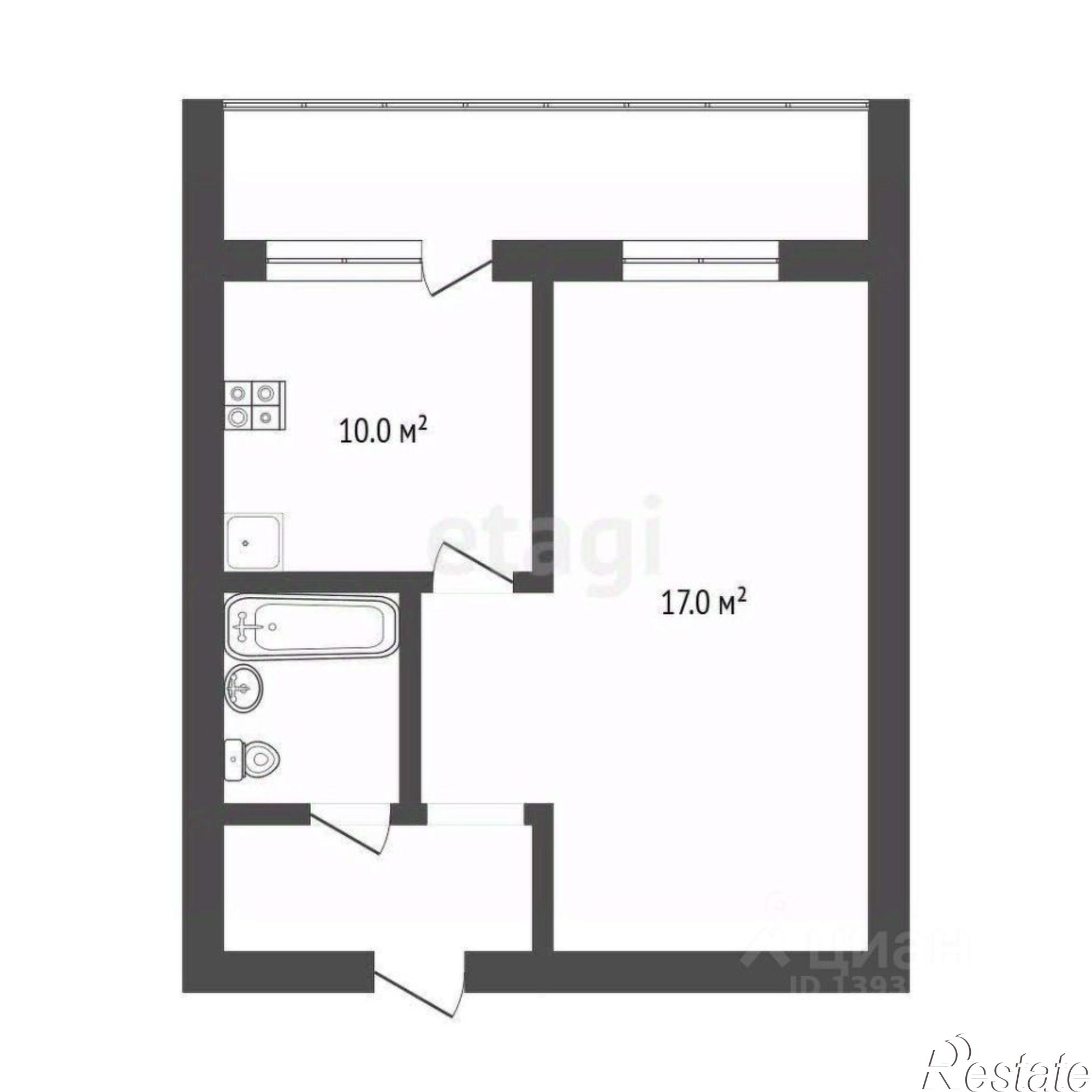 Купить квартиру за 3 899 000 рублей на ул Волгоградская, 67