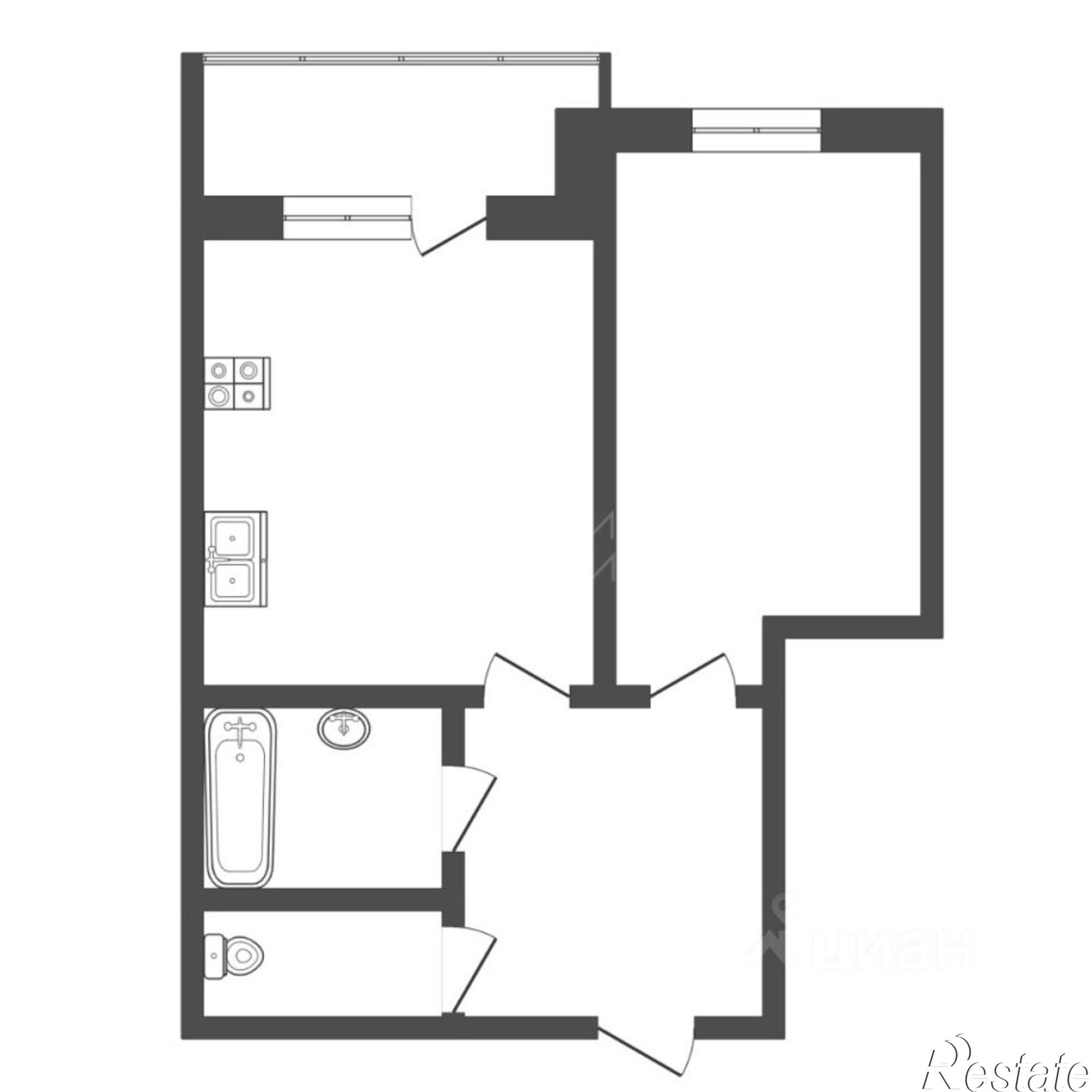 Купить квартиру за 6 390 000 рублей на улица Николая Ростовцева, 27 к1