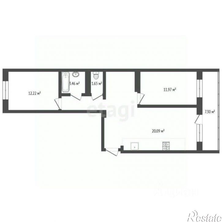 2-комн квартира Вербовая улица, 4 к2,  д. 4 к2