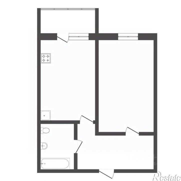 1-комн квартира Верхнетарманская улица, 5,  д. 5