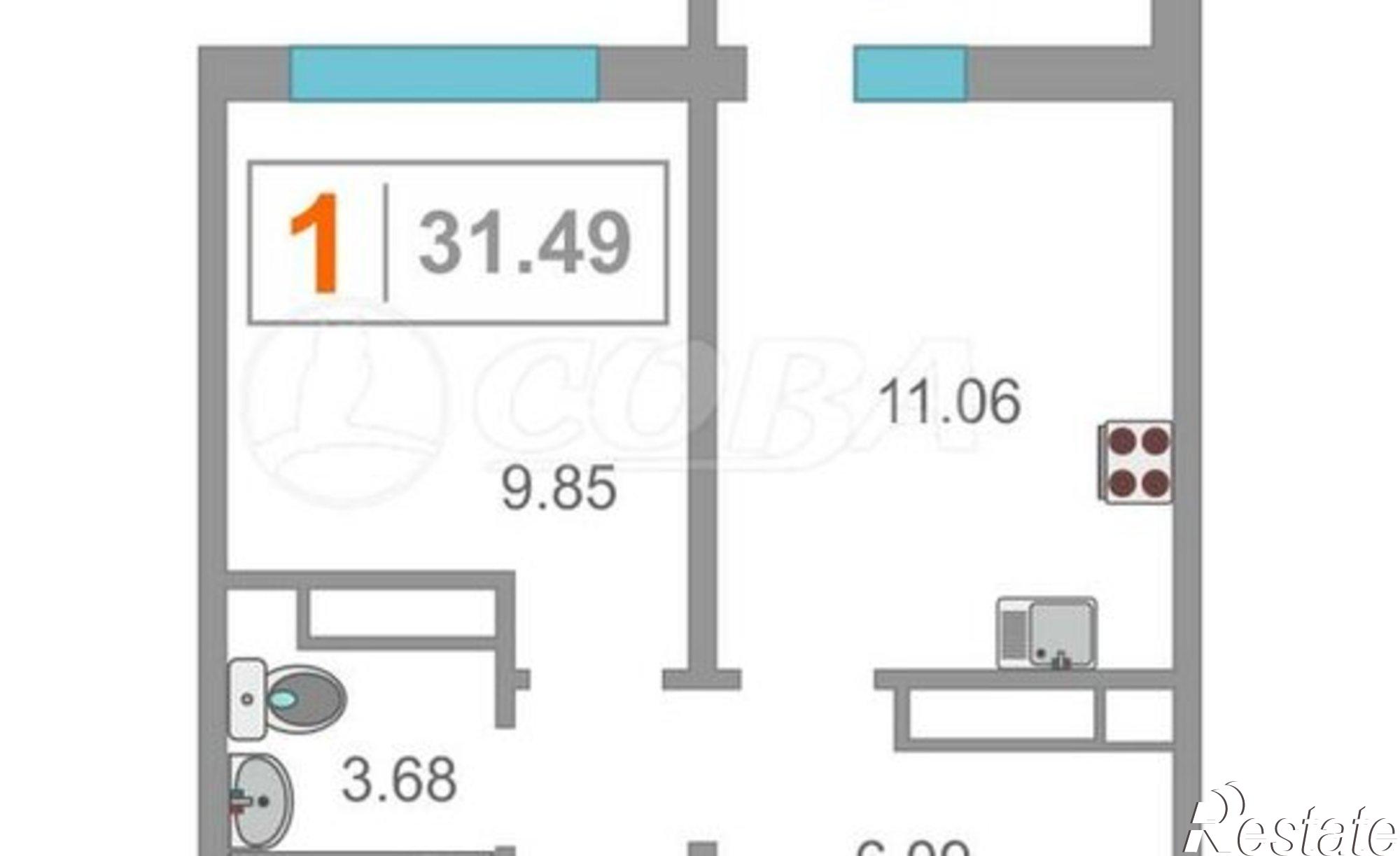 Купить квартиру за 4 250 000 рублей на улица Василия Подшибякина, 19