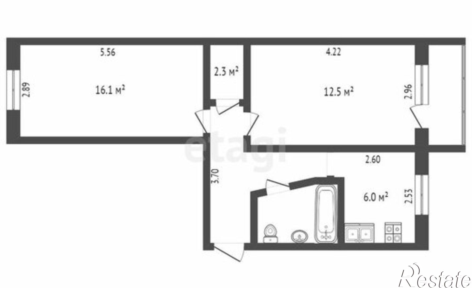 Купить квартиру за 3 900 000 рублей на Харьковская улица, 52